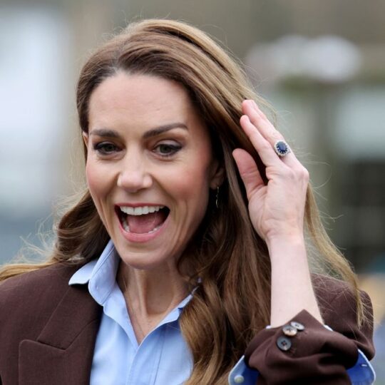 Kate Middleton, the Princess Of Wales visits Castle Hill Academy in New Addington, Croydon to mark Children's Mental Health Week 2026 as a Patron of Place2Be, a UK children's mental health charity on February 12, 2026 in Croydon, England. (Photo by Richard Pohle-WPA Pool/Getty Images)