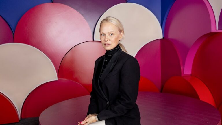 Pamela Anderson poses for a portrait at the 27th SCAD Savannah Film Festival on November 02, 2024 in Savannah, Georgia. (Photo by Emma McIntyre/Getty Images)