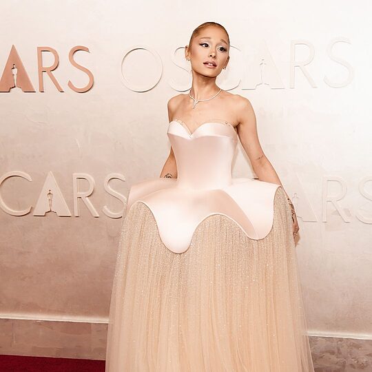 Ariana Grande attends the 97th Annual Oscars at Dolby Theatre on March 02, 2025 in Hollywood, California