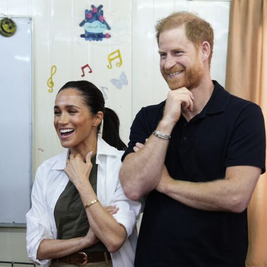 The Duke and Duchess of Sussex attend a World Health Organisation roundtable with key donors and humanitarian partners in Amman, Jordan