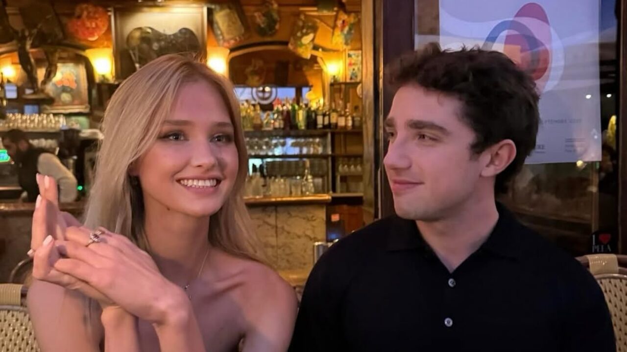 Κόμισσας Λάρα Κοσίμα Χένκελ φον Ντόνερσμαρκ με τον Φρανσουά Πινό Τζούνιορ