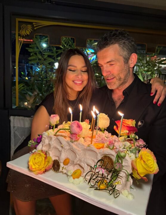 η Κωνσταντίνα Ευρυπίδου με τον Φίλιππο Μιχόπουλο.