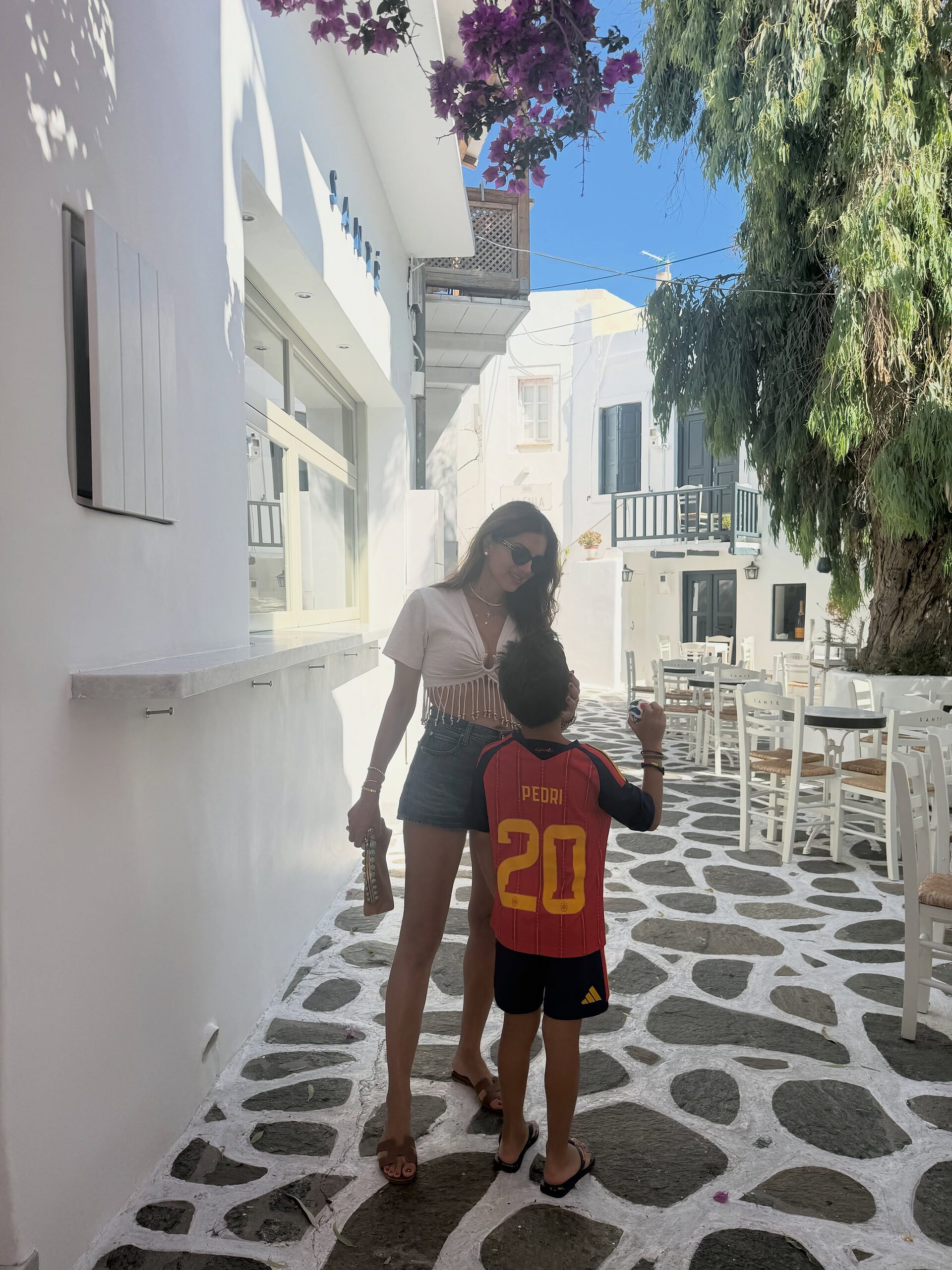 Η Σταματίνα με το γιο της