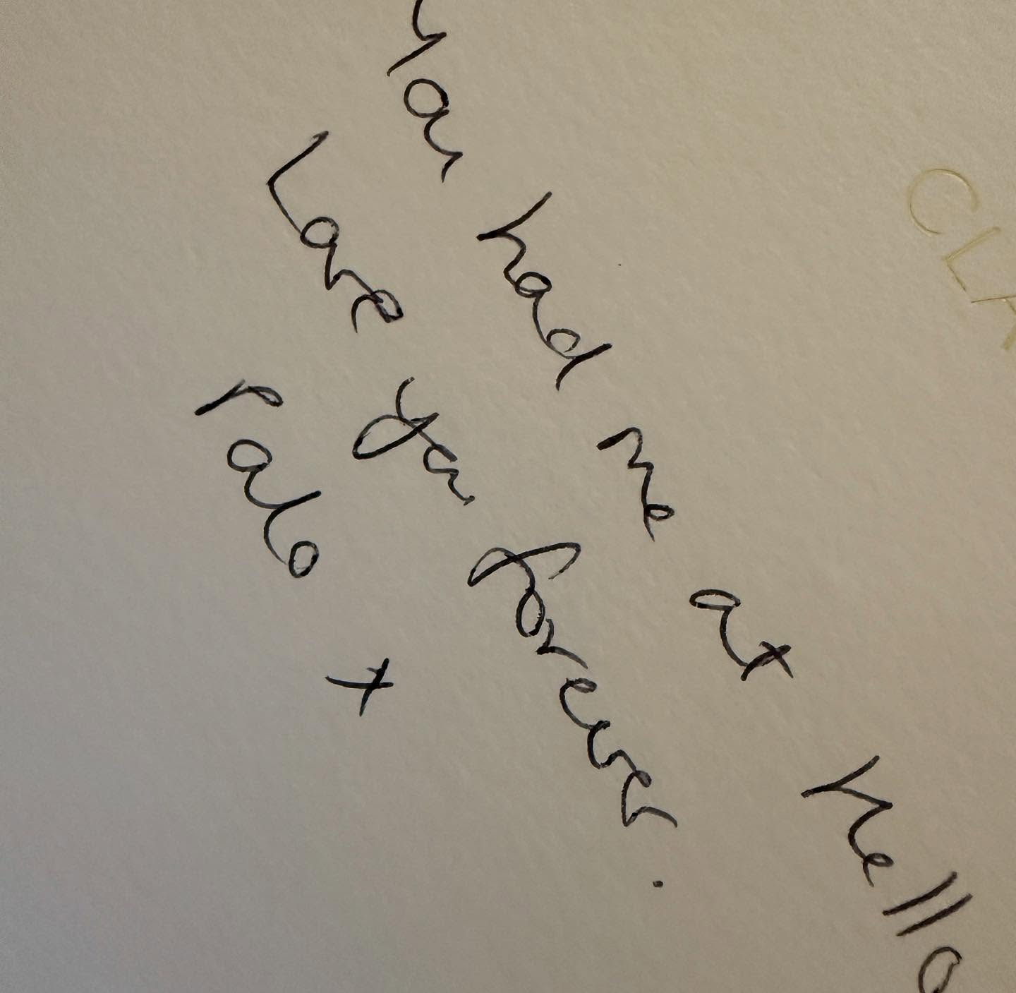 "You had me at hello", γράφει ο Παύλος Ντε Γκρες στην Μαρί Σαντάλ